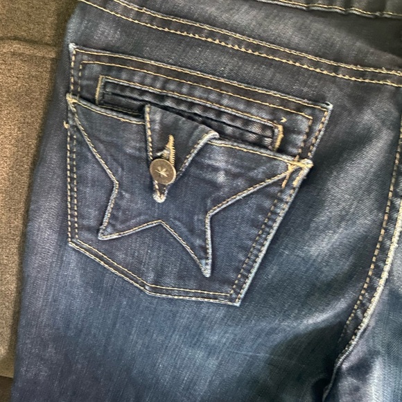 People's Liberation Womens Dark Blue Flare Jeans in Size 28 - Picture 8 of 10